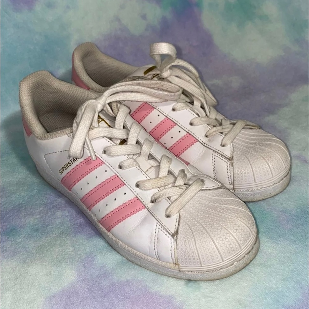 Pink Adidas Superstar